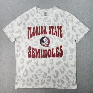 Florida State Seminoles Gameday Couture Victory T Shirt Adult Large White AOP